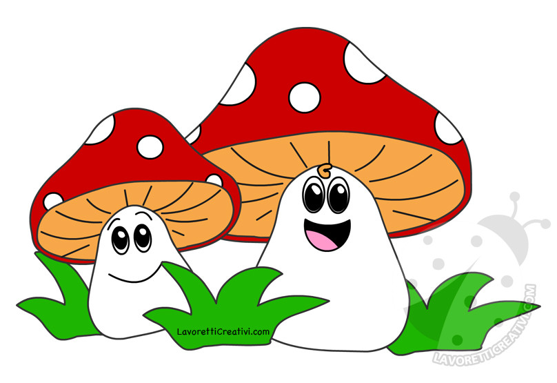 Funghi allegri Decorazioni autunnali per la scuola 7 funghi decorazioni autunno5 1