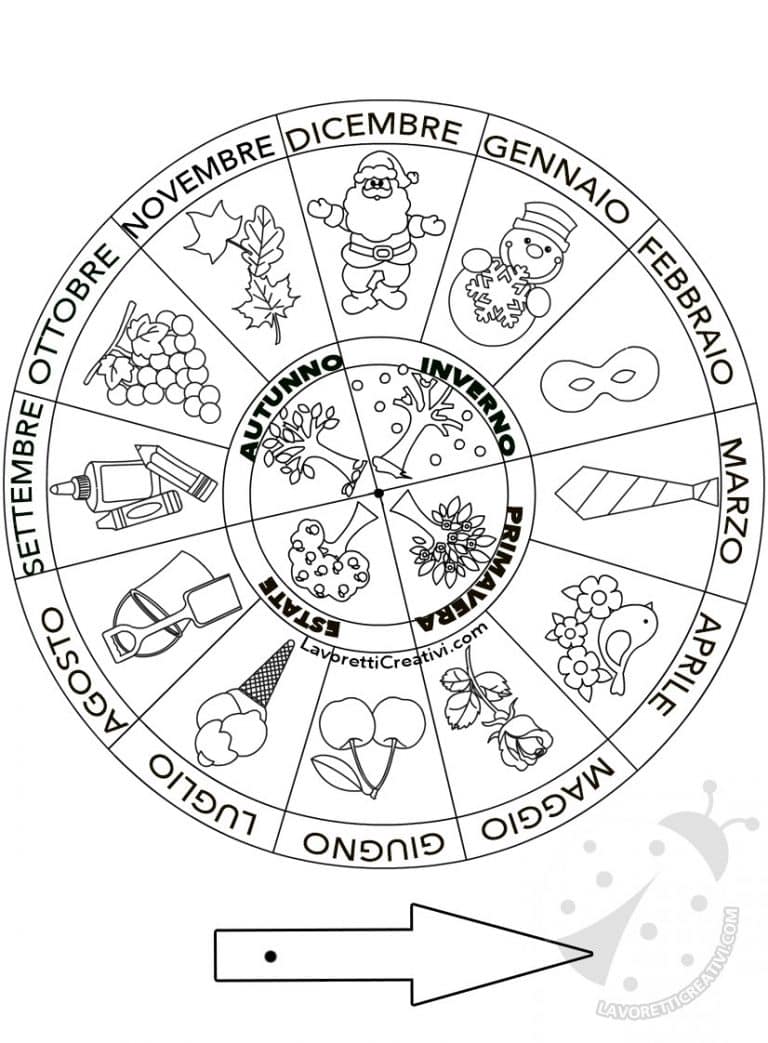 Costruire la ruota dei mesi e delle stagioni Scuola primaria Lavoretti Creativi Costruire la ruota dei mesi e delle stagioni Scuola primaria Lavoretti Creativi