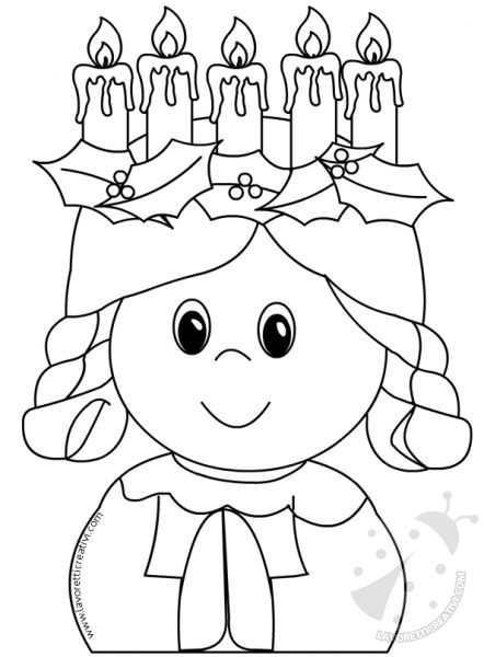 santa lucia disegni bambini