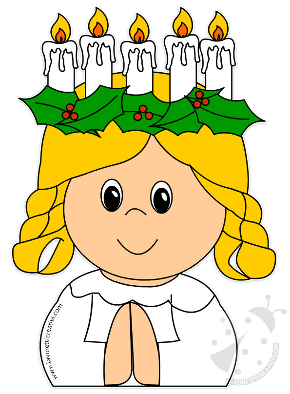 santa lucia disegno bambini