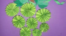 Grappolo d’uva con ventagli di carta