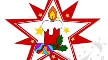 lavoretti natale stella candela