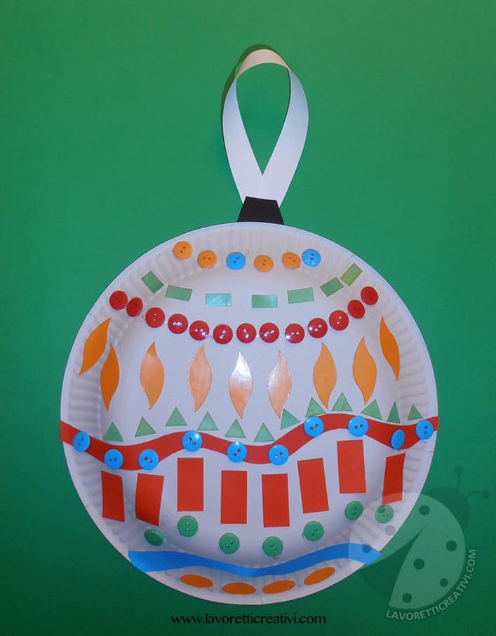 Decorazioni Natalizie Con Piatti Di Plastica.Palline Di Natale Con Piatti Di Carta Per Addobbi Natalizi Lavoretti Creativi