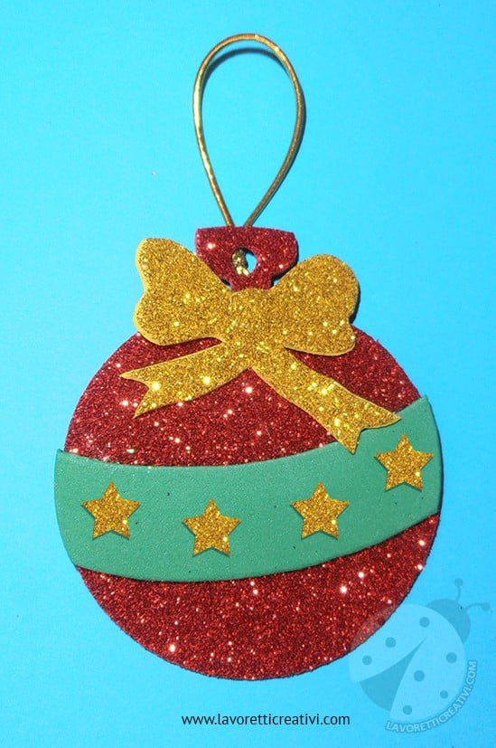 6 Palline Di Natale Glitterate A Forma Di Dolce | Rosa | 8,5 Cm | Decorazioni Per Albero