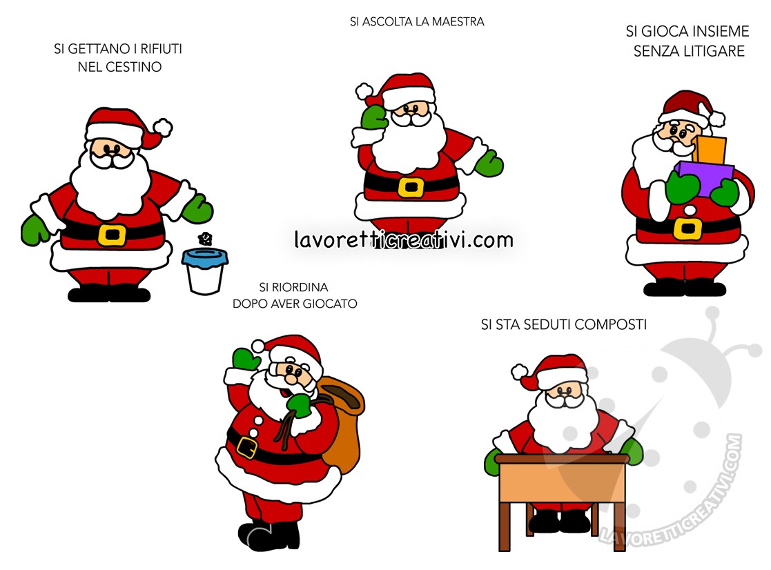 regole scuola infanzia babbo natale2