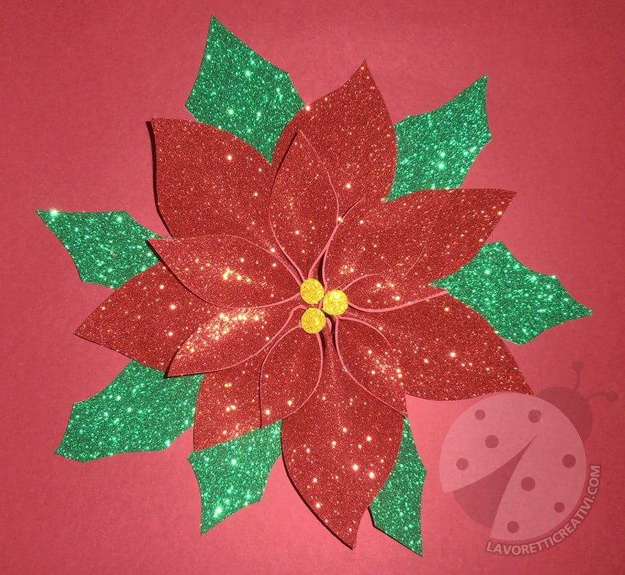 Decorazioni Natalizie In Gomma Crepla.Decorazioni Di Natale Con Gomma Crepla Stella Di Natale Glitter Lavoretti Creativi