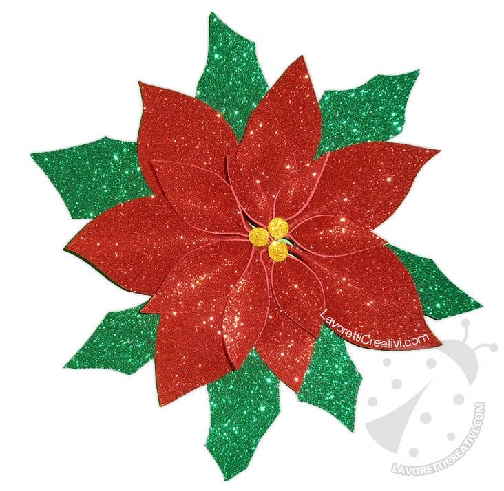 Stella Di Natale Con La Carta.Decorazioni Di Natale Con Gomma Crepla Stella Di Natale Glitter Lavoretti Creativi