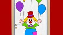 decorazione porta carnevale palloncini