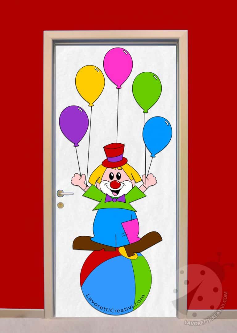 Decorazione Da Tavolo Carnevale A Forma Di Clown – 6 Pezzi A Nido D’Ape 3D – Multicolore - 5
