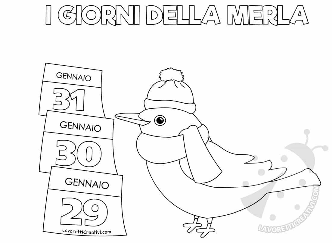 I Giorni Della Merla Disegni Da Colorare Lavoretti Creativi