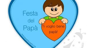 biglietti festa papa bambino