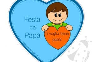 biglietti festa papa bambino