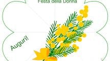 biglietto festa donna pieghevole