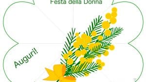 biglietto festa donna pieghevole