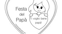biglietto festa papa bambina 1
