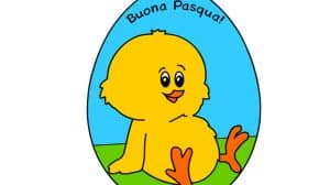biglietto uovo pasqua pulcino