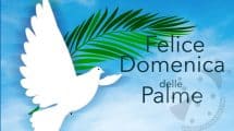 cartolina auguri domenica palme