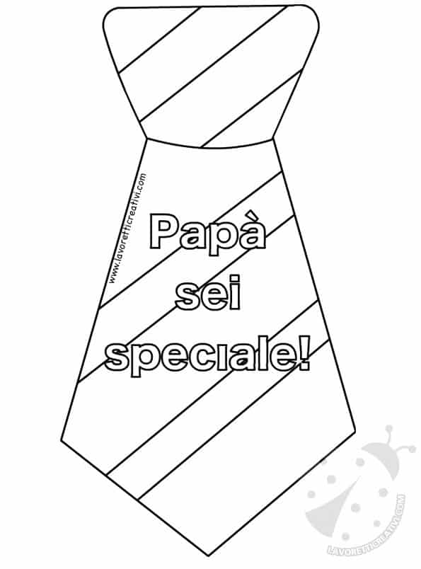 Colorare Disegni Per La Festa Del Papà Cravatte per la Festa del papà con disegni da colorare - Lavoretti Creativi