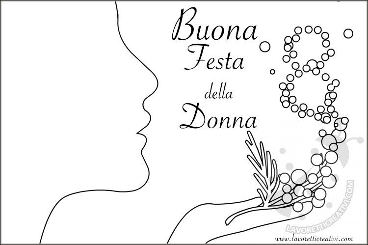 disegno festa donna