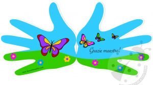biglietti grazie maestra fine anno scuola