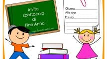 invito spettacolo fine anno scuola