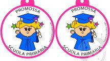 medaglie promossa bambina