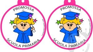 medaglie promossa bambina