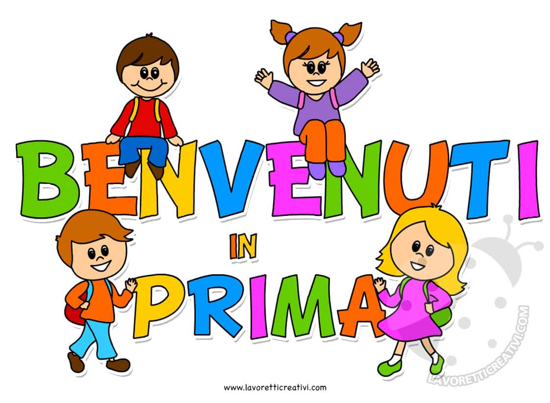 Cartello Benvenuti In Prima Scuola Primaria Lavoretti Creativi