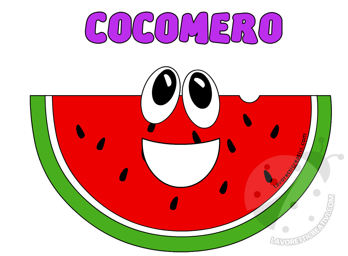 La Frutta Immagini per bambini da stampare 7 frutta cocomero