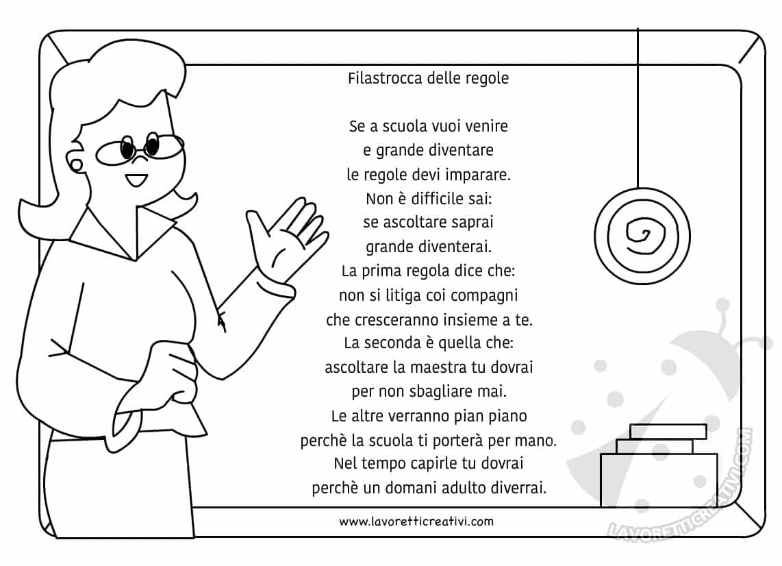 Filastrocca Sulle Regole Per Bambini Lavoretti Creativi