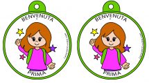 medaglie benvenuta in prima 1