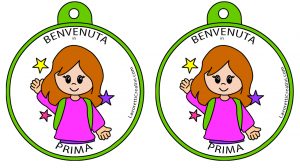 medaglie benvenuta in prima 1