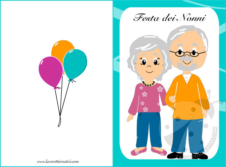 Biglietti Per La Festa Dei Nonni Da Stampare Lavoretti Creativi