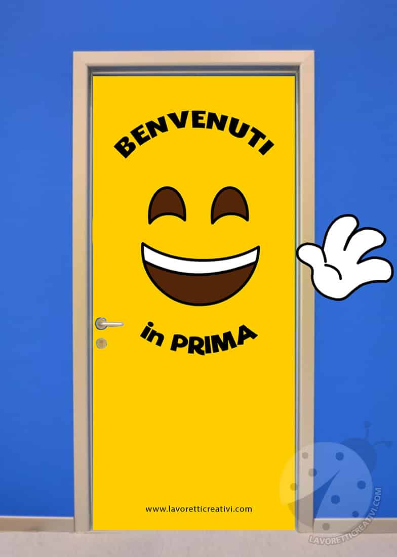 decorazione porta emoji