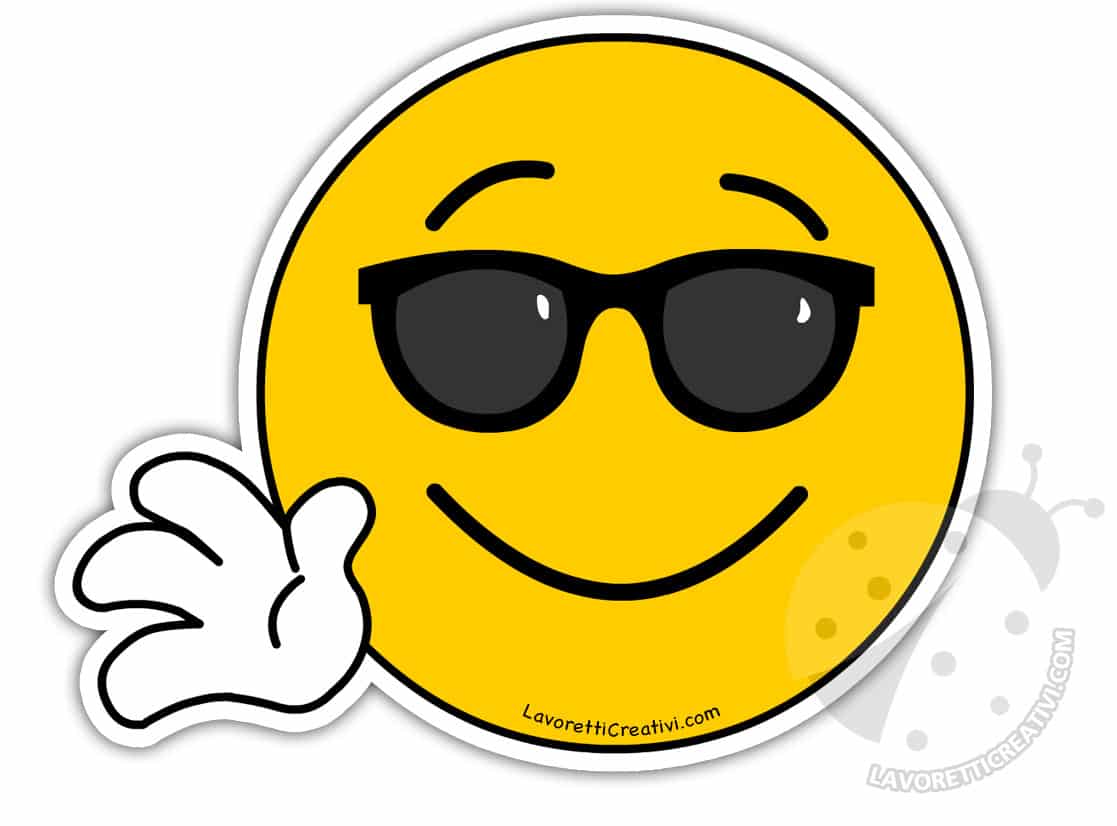 emoji faccina occhiali sole