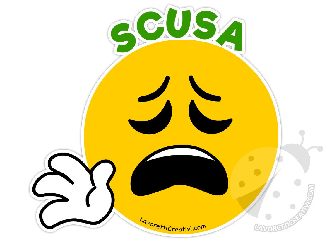 emoji scusa