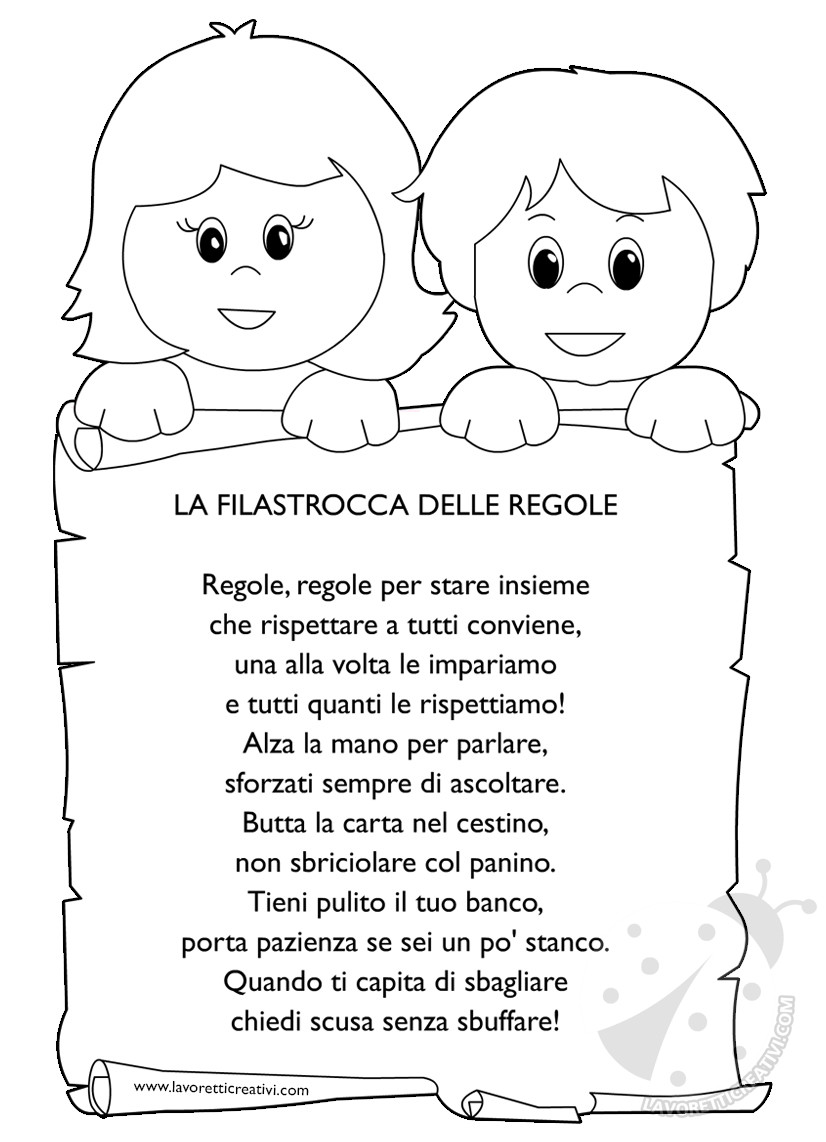 filastrocca delle regole
