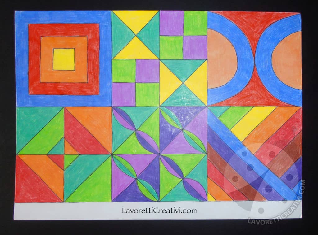 Composizione modulare Arte Scuola Primaria Lavoretti Creativi Composizione modulare Arte Scuola Primaria Lavoretti Creativi
