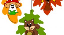 decorazioni autunno foglie disegni 2