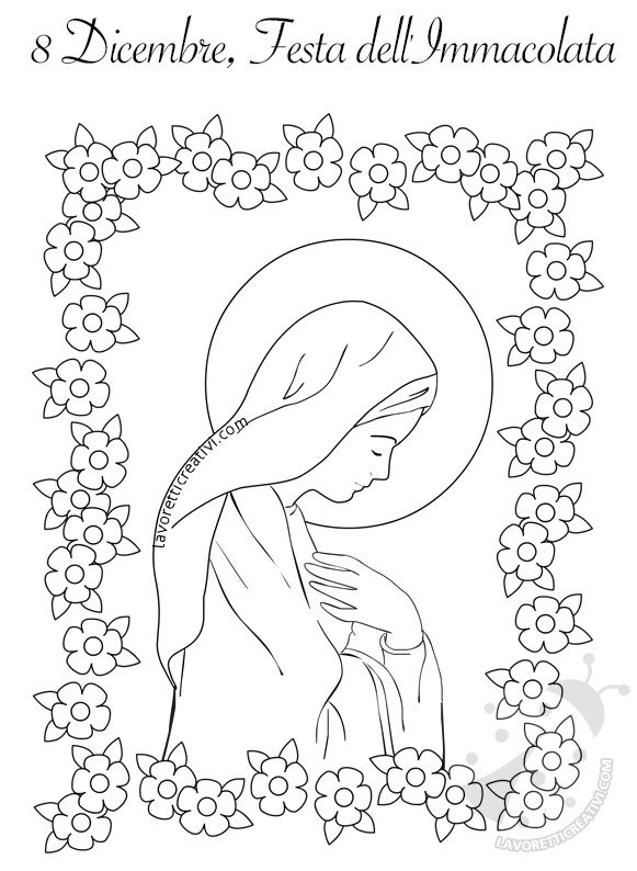 disegno festa immacolata