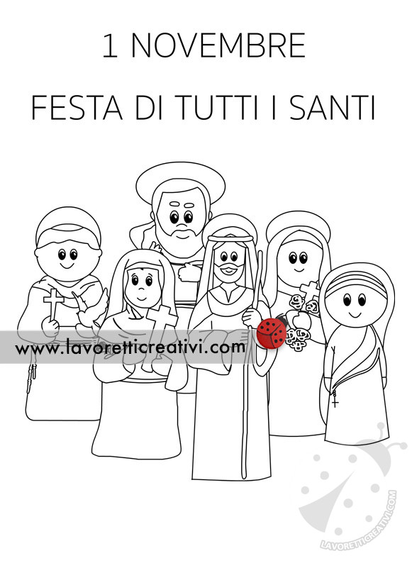 Festa Di Tutti I Santi Disegno 1 Novembre Festa di Tutti i Santi disegno - Lavoretti Creativi