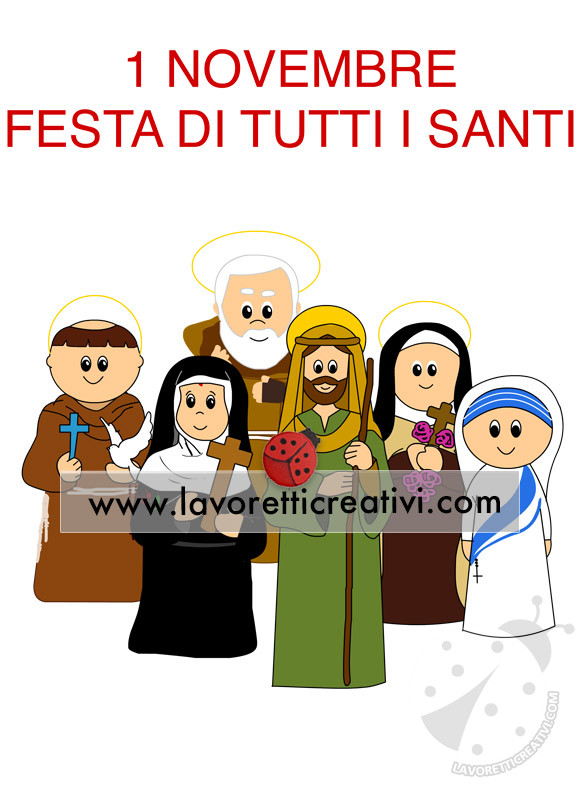 1 Novembre Festa Di Tutti I Santi Disegno Lavoretti Creativi