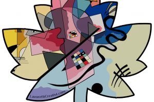 foglia astratta kandinsky3 1