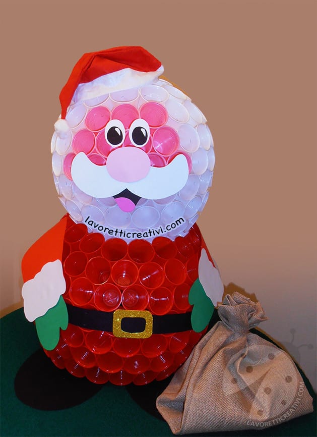 Tutorial Babbo Natale Con Bicchieri Di Plastica Lavoretti