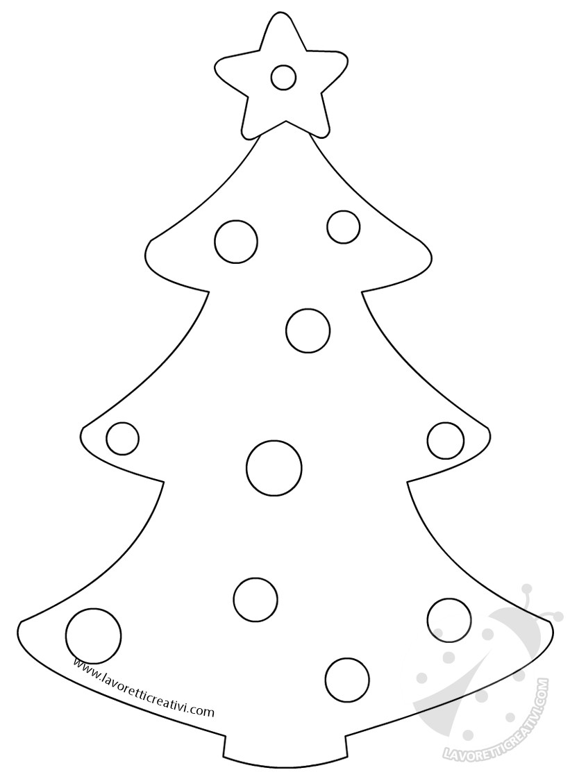 decorazioni natale disegno albero