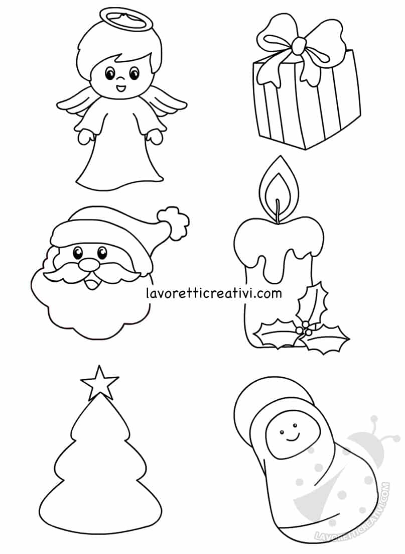 Disegni Di Natale Lavoretti.Disegni E Sagome Di Natale Per Decorazioni Lavoretti Creativi