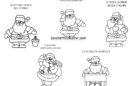 Regole di classe con disegni di Babbo Natale