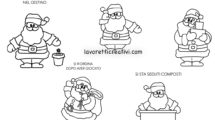 disegni regole babbo natale