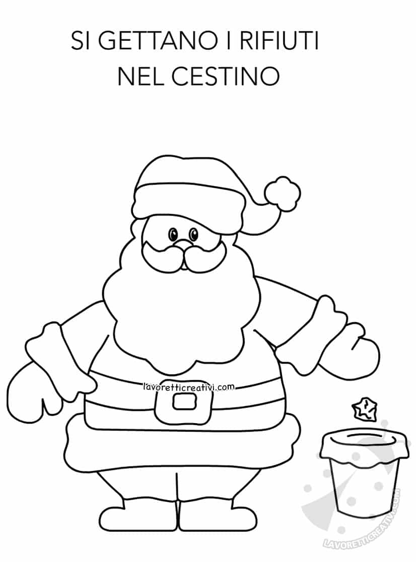 disegni regole classe babbo natale1