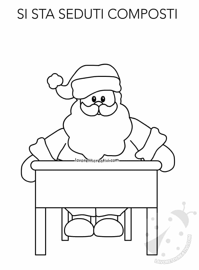 disegni regole classe babbo natale2